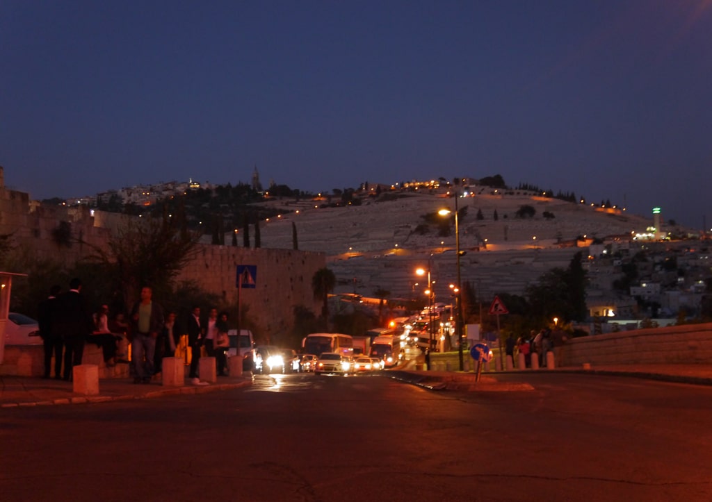 Nightfall on Mount of Olives