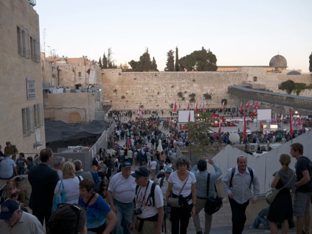 Western Wall also known as the Wailing Wall