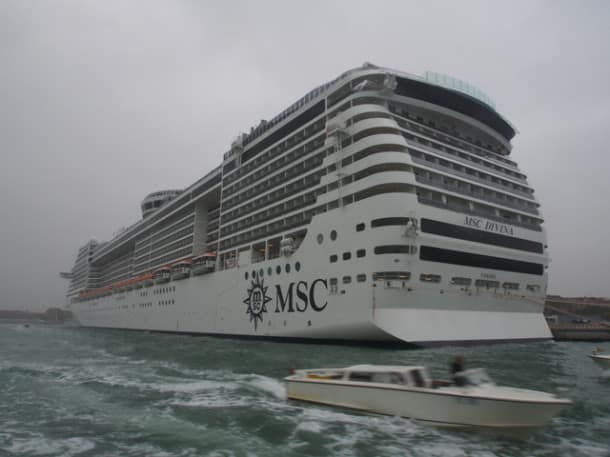 MSC Divina from the back