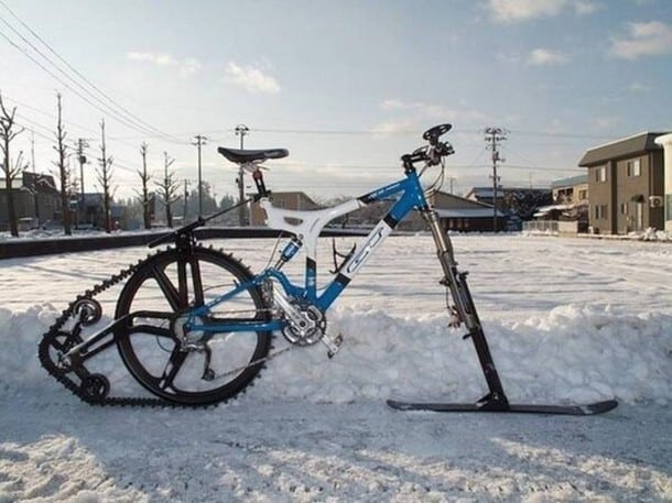 Ktrak Snowmobile Bike Kit
