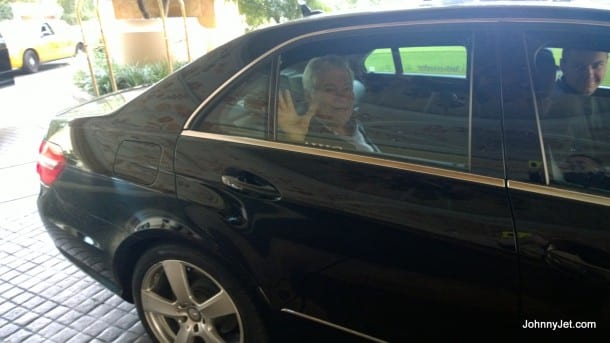 My dad leaving Vegas after many priceless moments