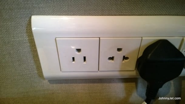 Milestone Hotel dual electrical outlets