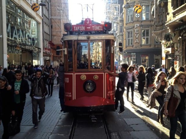 Trolley car in Taksim