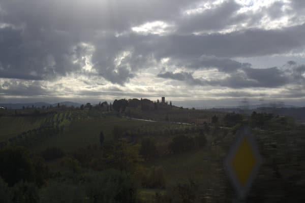 Approaching San Gimignano 