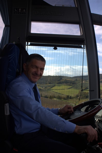 Carlo, our talented and friendly bus driver