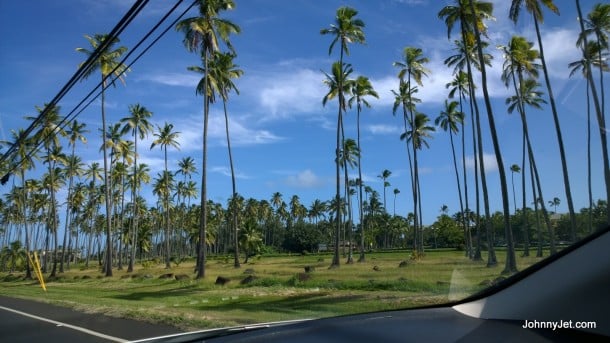 Driving around Kauai, Hawaii