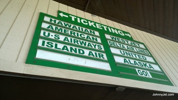 Lihue Airport sign