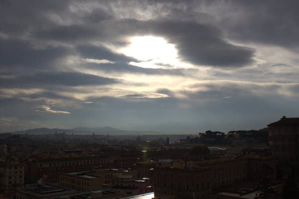 View from Bramante Staircase in the Vatican 