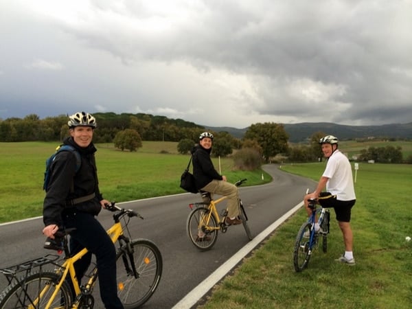 Bike ride through Tuscan countryside