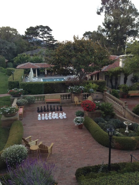 The garden view at La Playa Carmel Hotel (Credit: Jen Melo)
