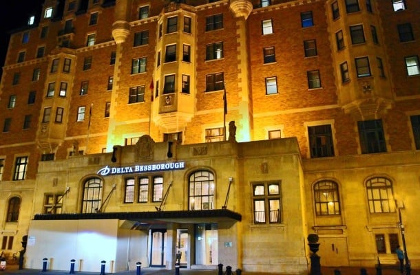 Bessborough Hotel at night (Credit: Bill Rockwell)