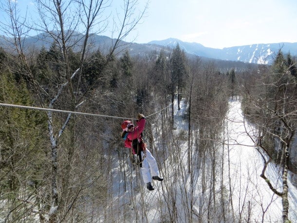 Bella flying at Smugglers’ Notch