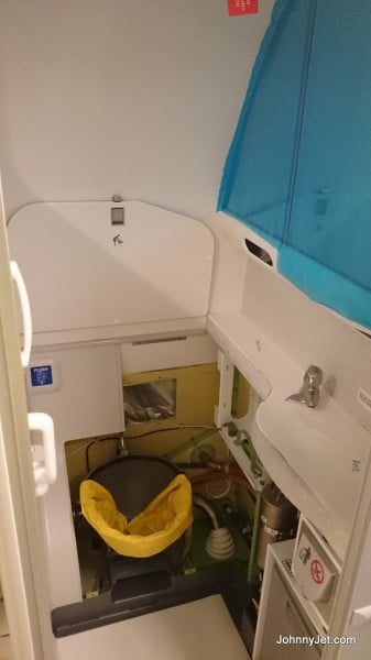 The soon-to-be bathroom of SilkAir's second 737-800 at Boeing's 737 factory