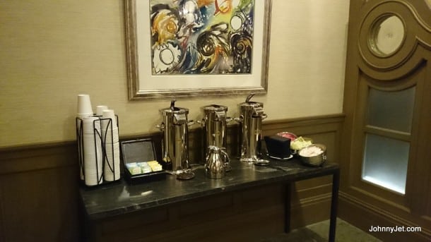 Hotel Chandler NYC coffee and tea station
