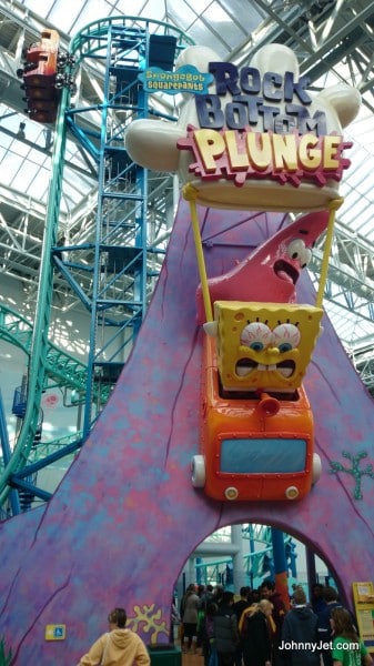SpongeBob Square Pants Rock Bottom Plunge in Mall of America