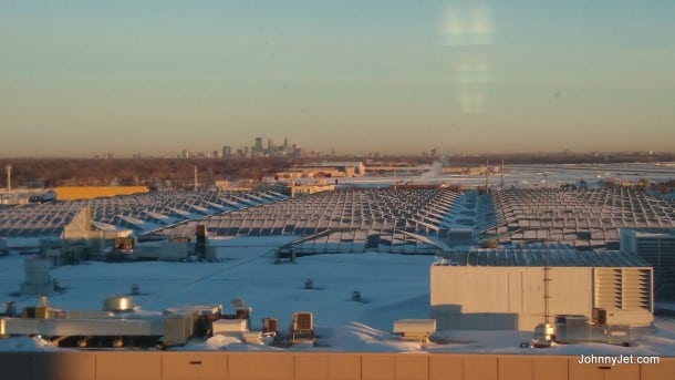 View of Minneapolis from Radisson Blu Mall of America