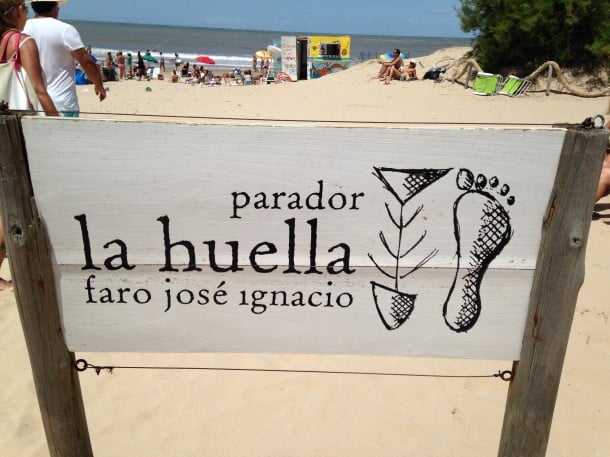La Huella restaurant ion the beach in José Ignacio
