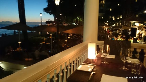 The Moana Surfrider Beach House Restaurant view