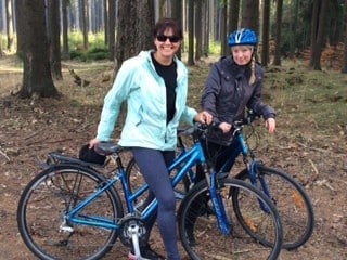 Biking the Cesky Krumlov forest