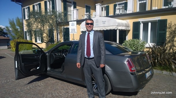 Our driver from Milan Grand Hotel Villa Serbelloni
