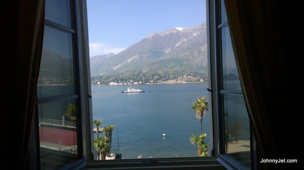 View from room at Grand Hotel Villa Serbelloni