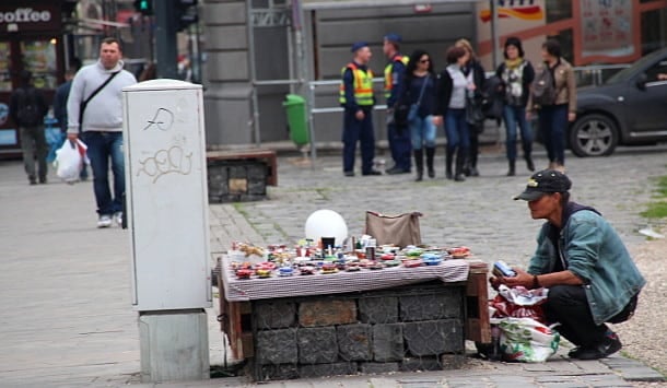 Street vendor in Budapest