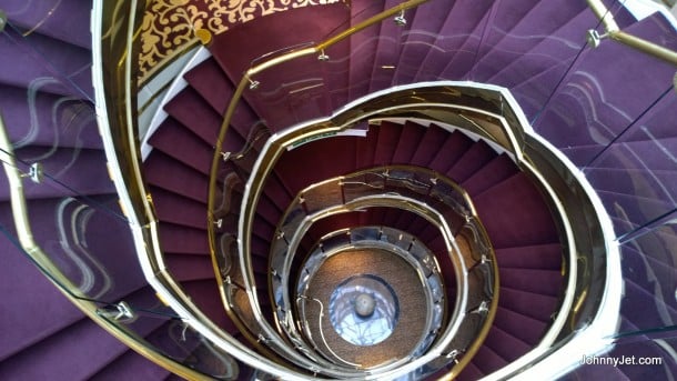 Star Pride's spiral staircase