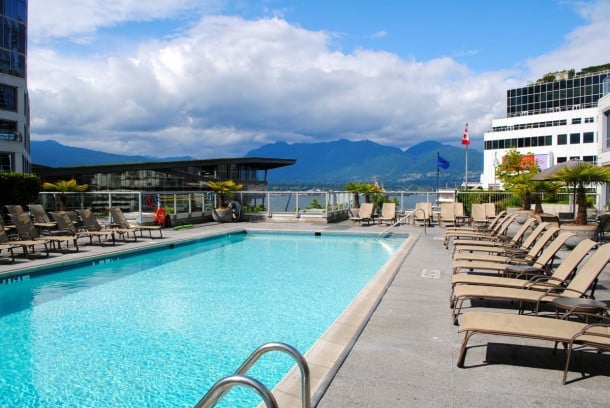 The Fairmont Waterfront's pool
