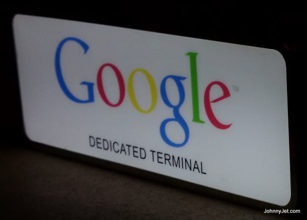 Dream Downtown Google-dedicated check-in line sign