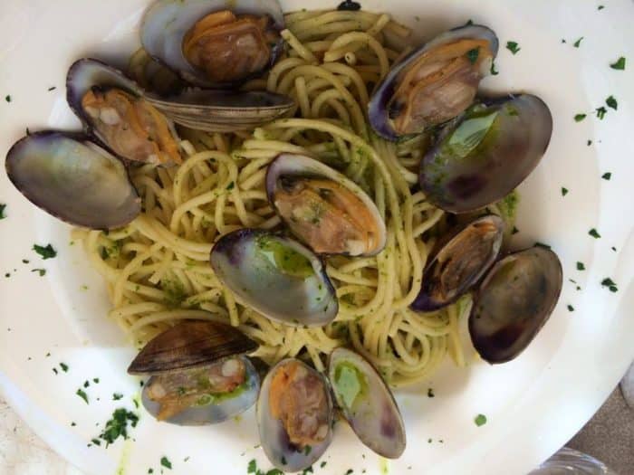 Mussels and pasta