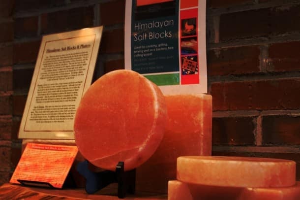 Himalayan salt block at Spice & Tea Exchange(Credit: Bill Rockwell)