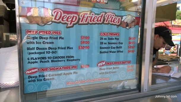 Deep fried pies from the Calgary Stampede