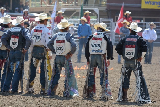Cowboys in the Calgary Stampede