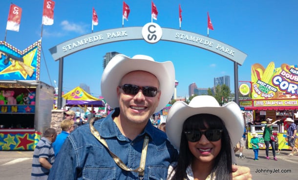 Arriving to the Calgary Stampede