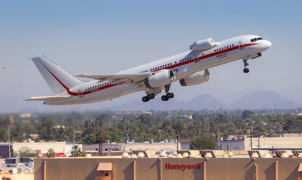 Honeywell 757 flight test air
