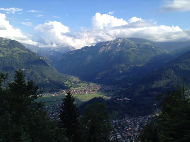 Stunning view from Harder Kulm, Interlaken's 