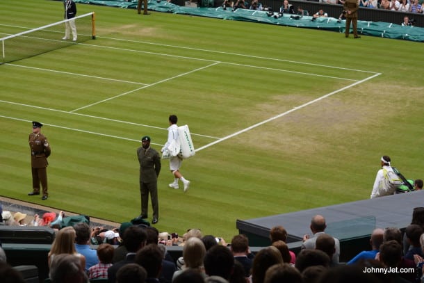 Rafael Nadal entering Wimbledon's Centre Court