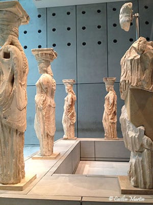 The original Caryatids from the Erechtheion