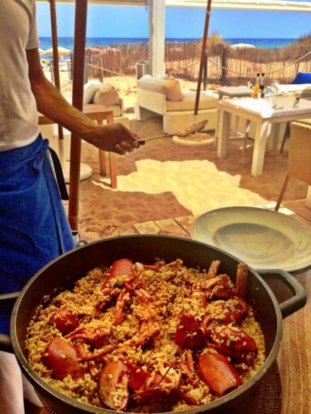 Lobster paella lunch at El Chiringuito (Photo credit: Melissa Curtin)