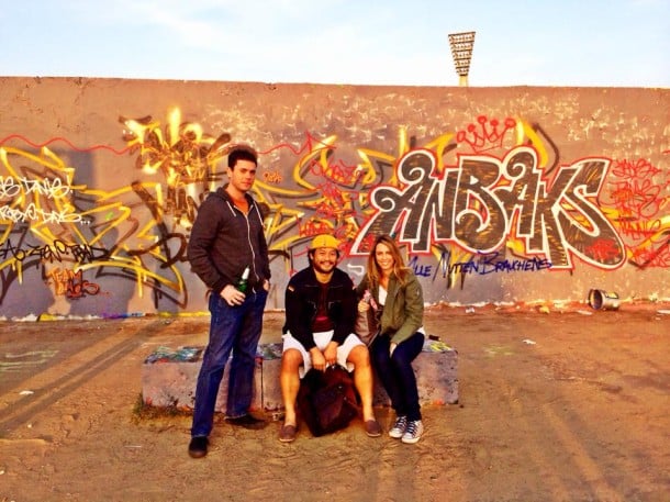 Mauerpark with my traveling companions in Berlin