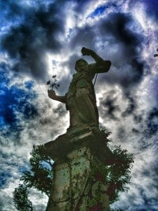 "Fun with filters": sculpture garden on Isola Bella