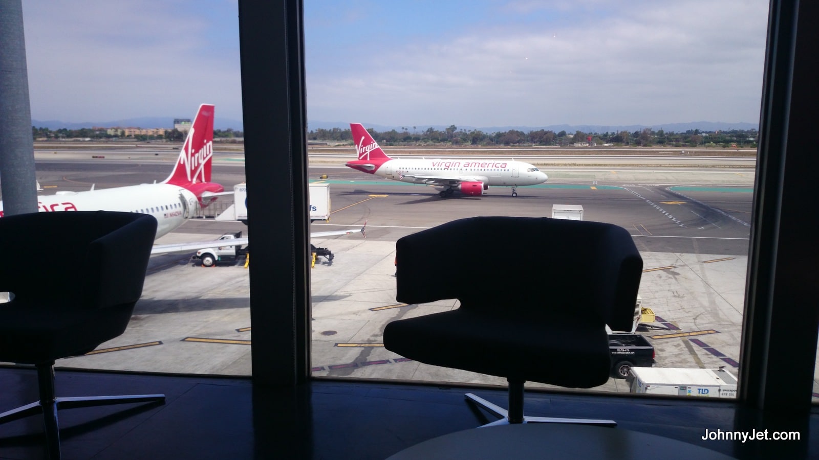 View from Virgin America's LAX Loft 