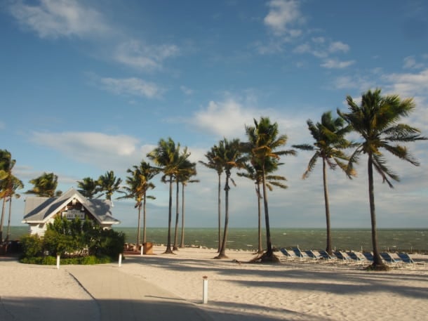 The beach and bar at Tranquility Bay Beach House Resort