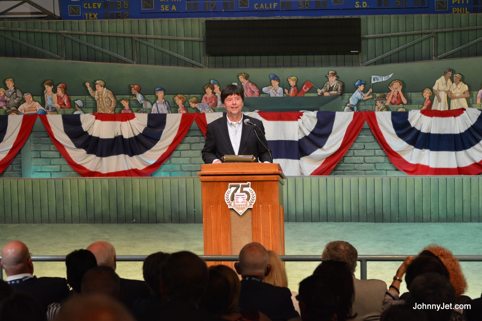 Ken Burns speaking at Baseball Hall of Fame for Tauck Events