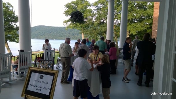 Tauck Events farewell barbecue dinner overlooking Otsego Lake