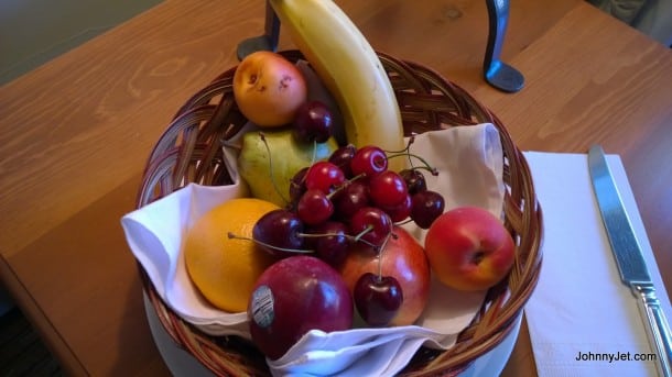 The Post Hotel fruit baskets