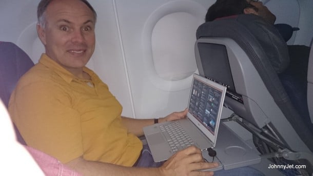 American Airlines New A321 Seats Are Tight When Person In Front Reclines