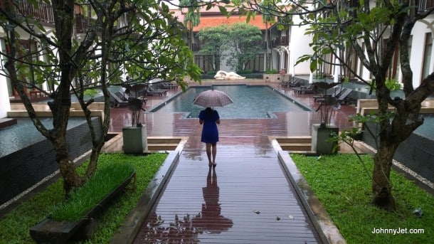 Rainy day at Anantara Angkor Resort