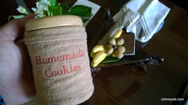 Cookies in room at Anantara Hotel Chiang Rai
