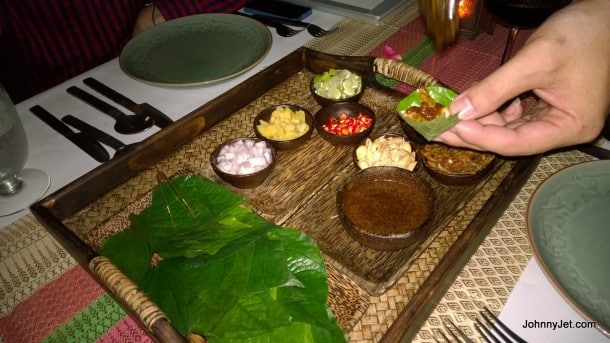 Special dinner at Anantara Hotel Chiang Rai 